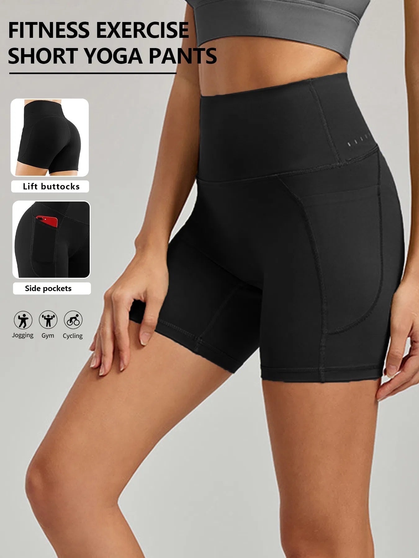 High Waist, Tummy Control Fitness Tights, Plus Size Yoga Cycling