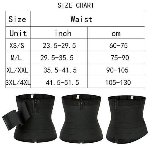 9 Steel Bones Waist Trainer Body Shaper Adjustable Belly Tummy Control