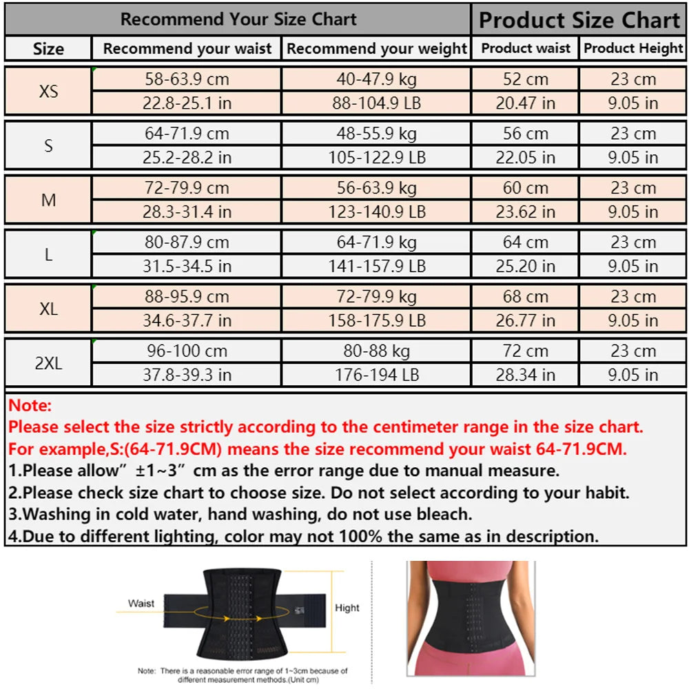 Waist Trainer Body Shaper Tummy Control Slimming Sheath Flat Belly