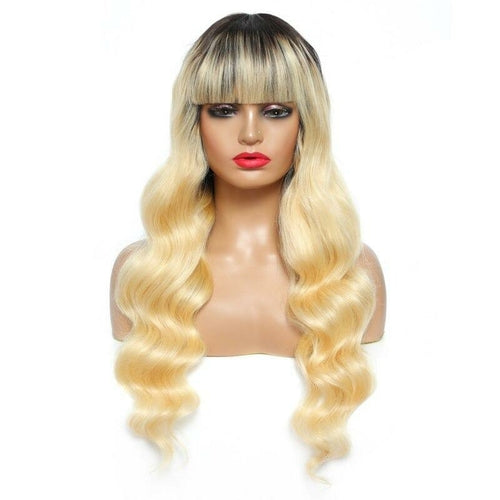 Body Wave 150% Density 613 Wig with Bang 180% Density Human Hair wigs