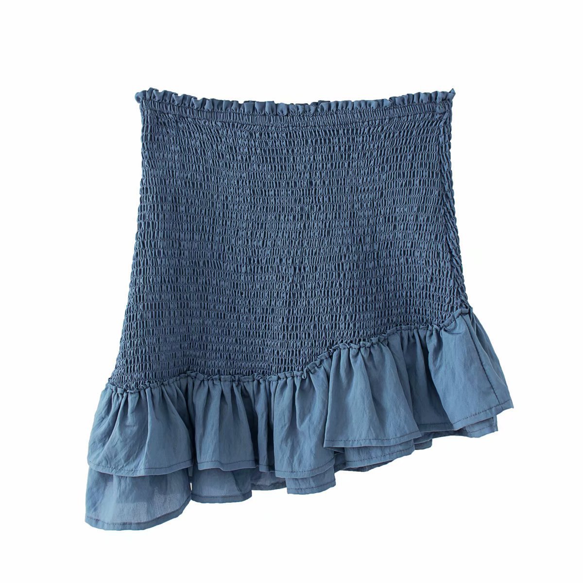 Women Ruched Tops and High Waist Skirt Party Suit