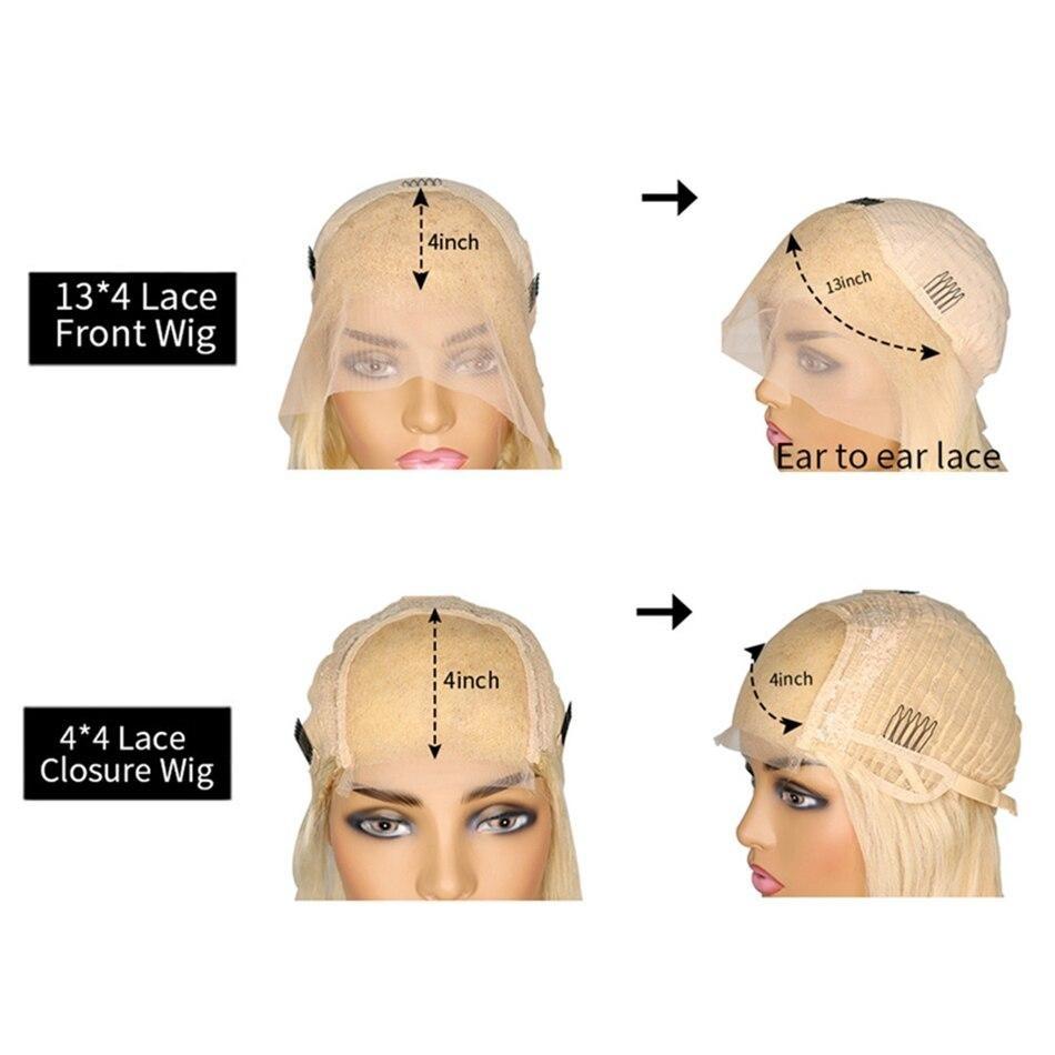 200% Density 613 Blonde 13x4 Lace 13x6 Frontal Straight Wigs