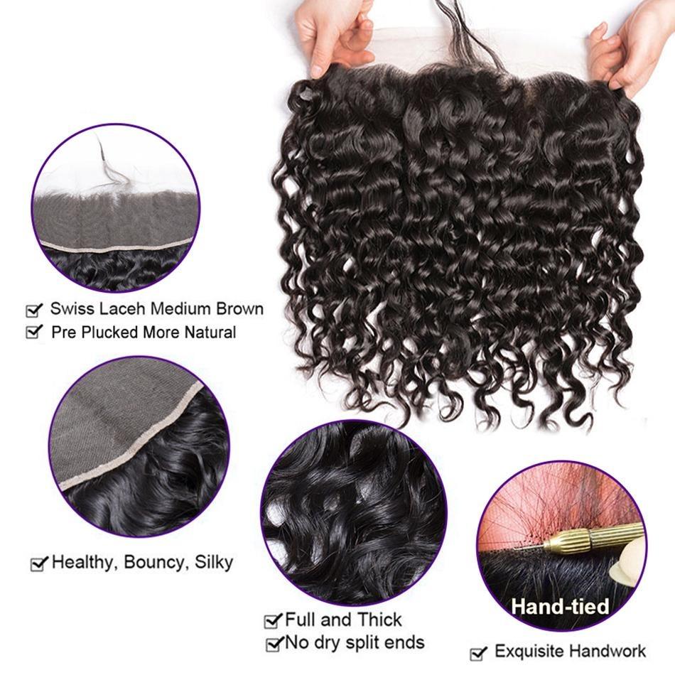 Jerry Curl 10A Grade 3/4 bundles with 13x4 Frontal