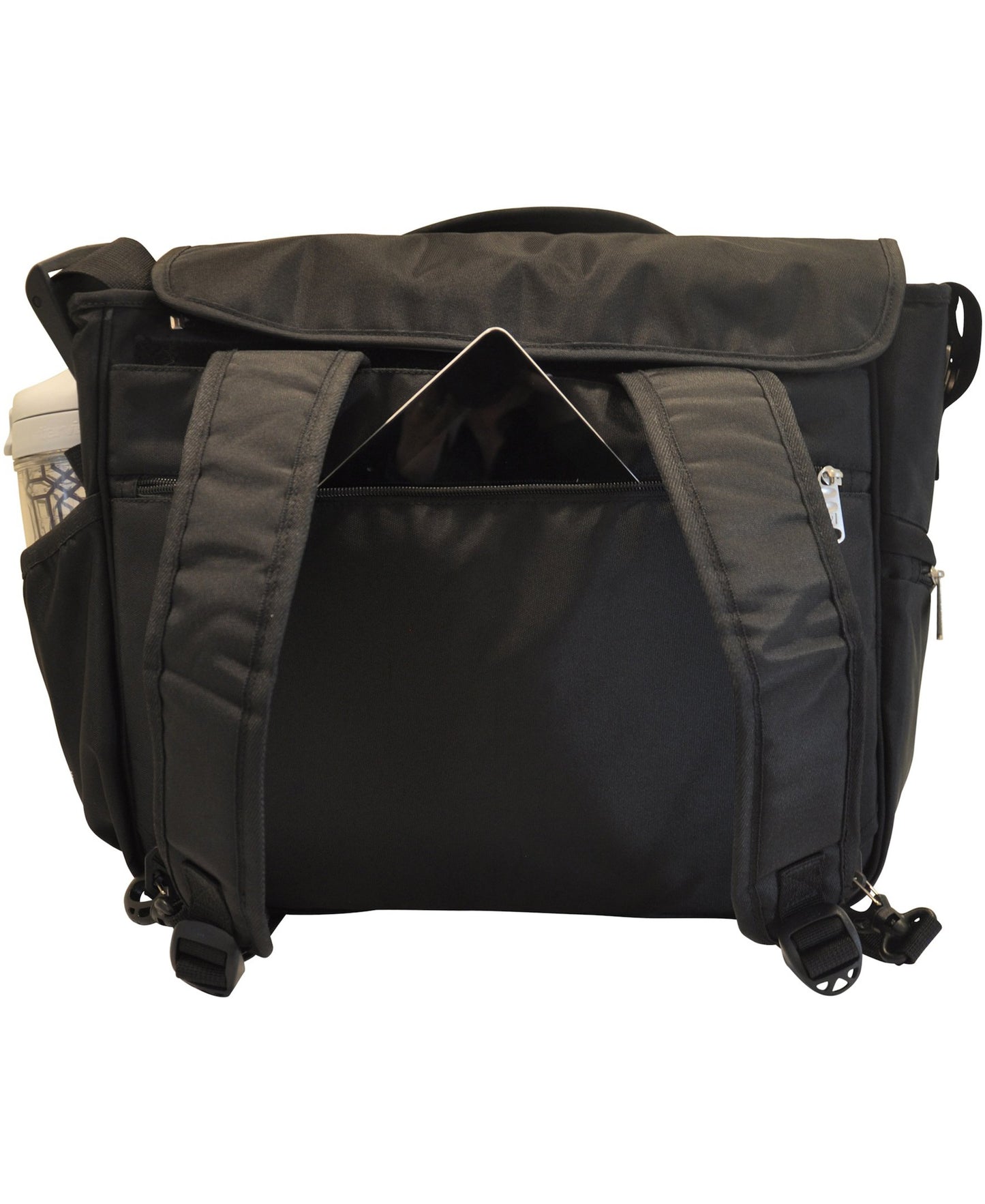 Obersee Madrid Diaper Messenger Bag | Convertible Backpack | Viola