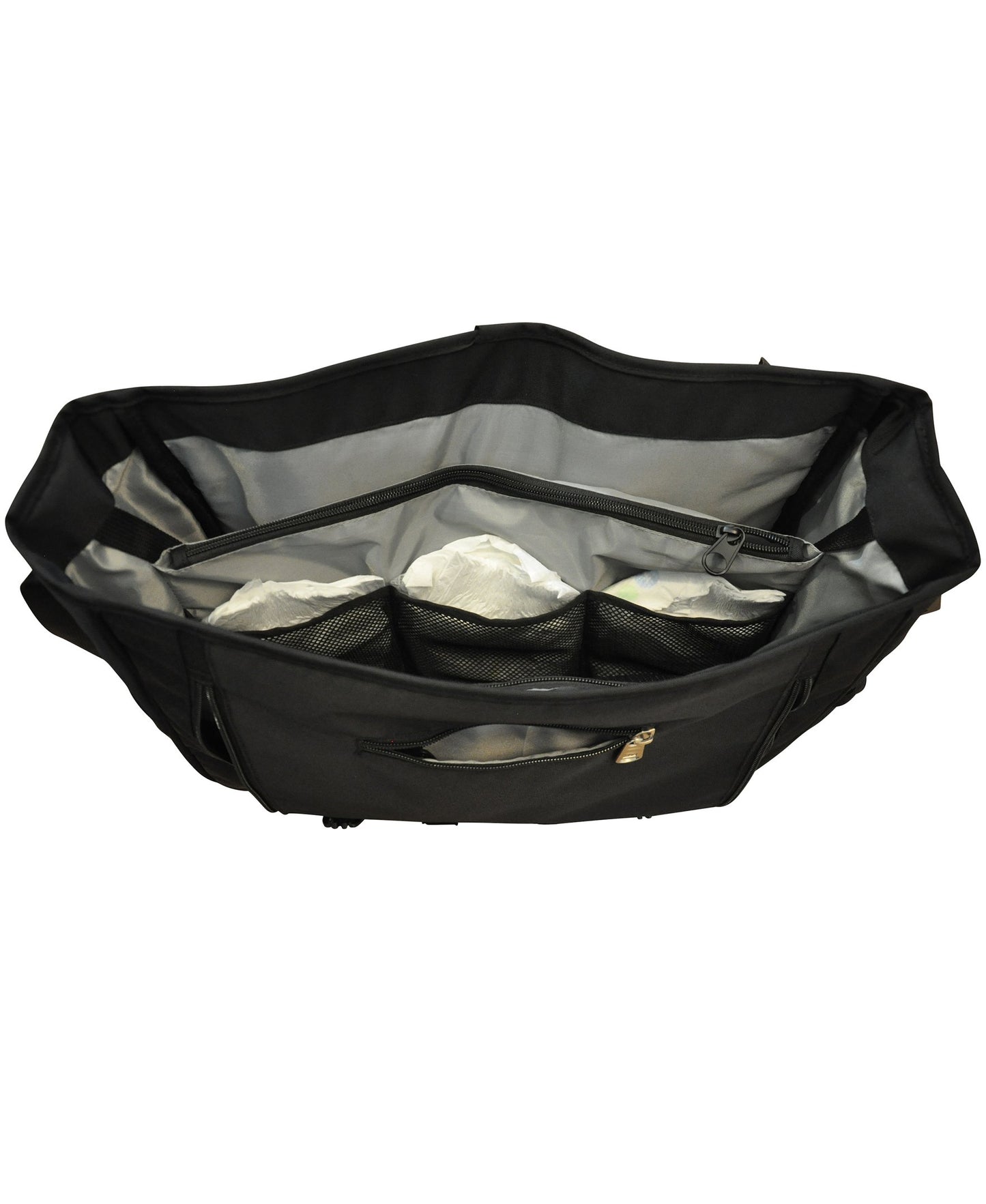 Obersee Madrid Diaper Messenger Bag | Convertible Backpack | Viola
