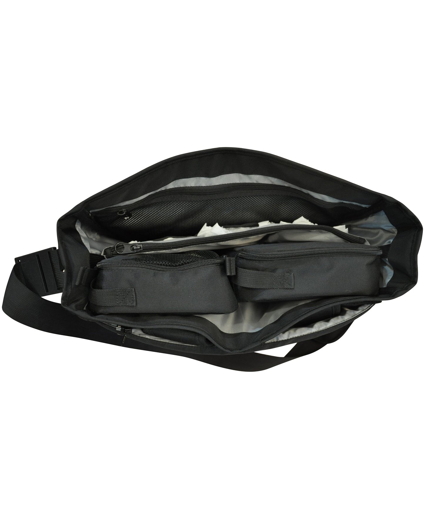 Obersee Madrid Diaper Messenger Bag | Convertible Backpack | Viola
