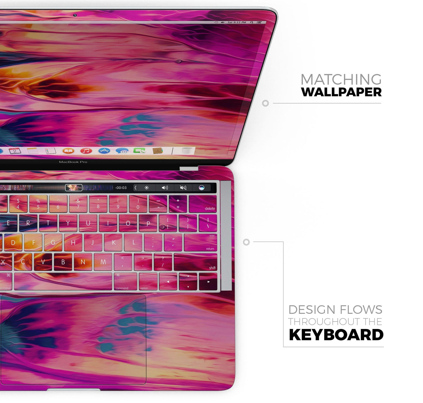 Blurred Abstract Flow V24 - Skin Decal Wrap Kit Compatible with the
