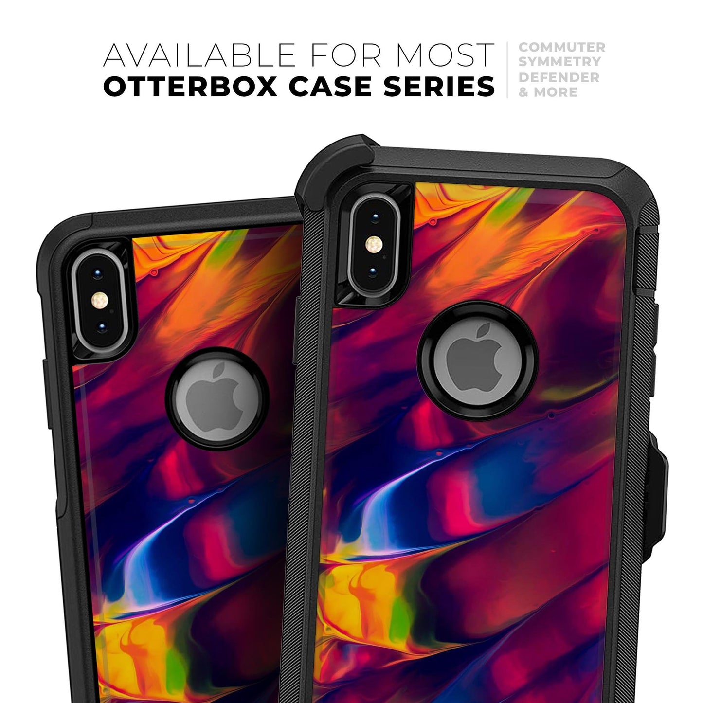 Blurred Abstract Flow V13 - Skin Kit for the iPhone OtterBox Cases