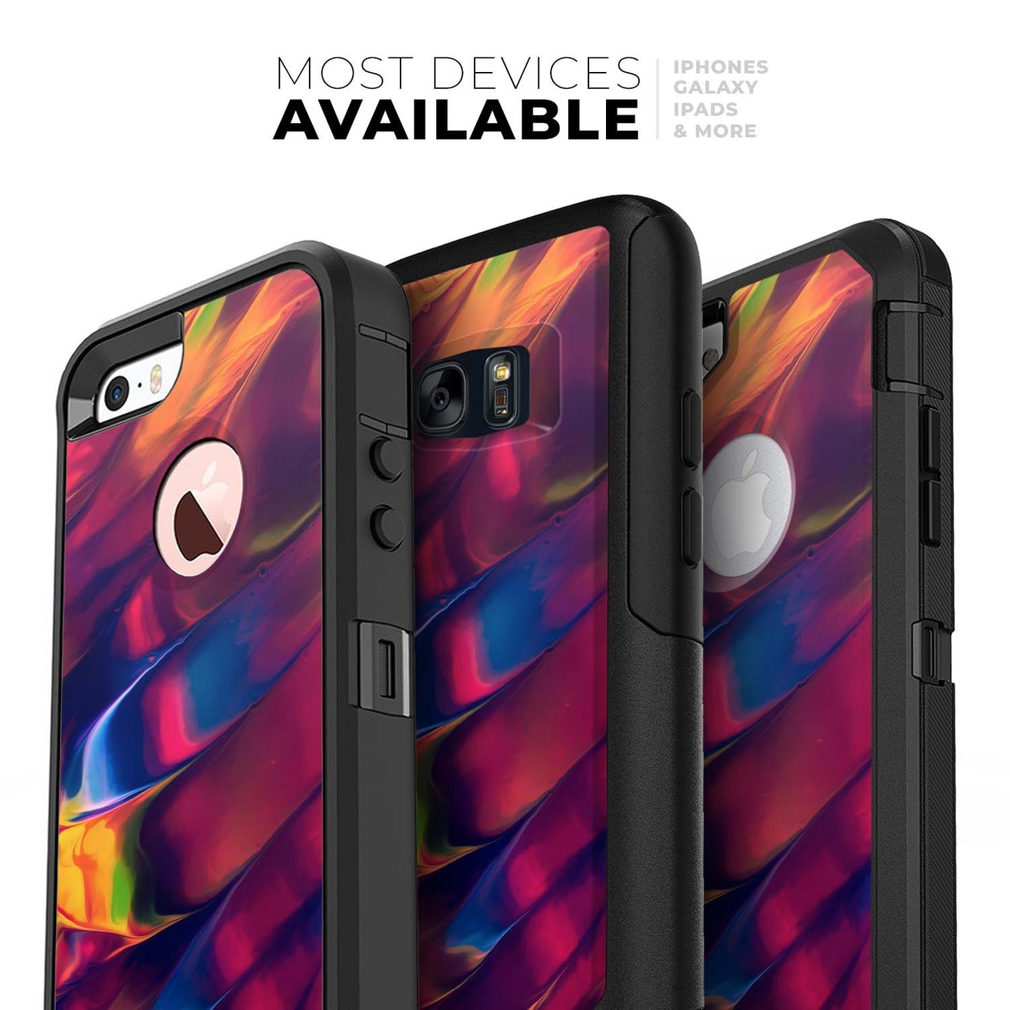 Blurred Abstract Flow V13 - Skin Kit for the iPhone OtterBox Cases