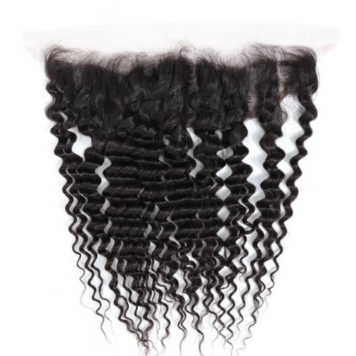 10A Grade THREE PART 13x4 Lace Frontal Remy Human Hair Closure With