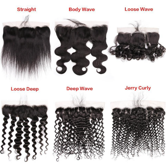 10A Grade THREE PART 13x4 Lace Frontal Remy Human Hair Closure With
