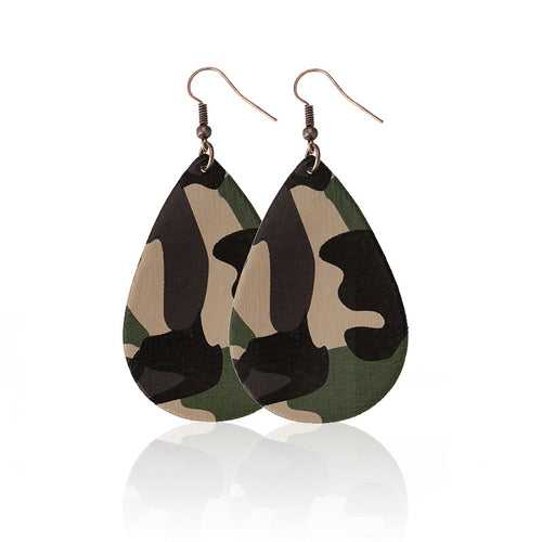 Fashionable Leopard Earrings For Women 2021 Newest Leather Earrings