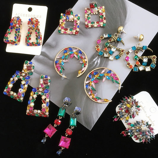 Trending Mixed Batch Bohemian Colorful Crystal Luxury Vintage Catwalk