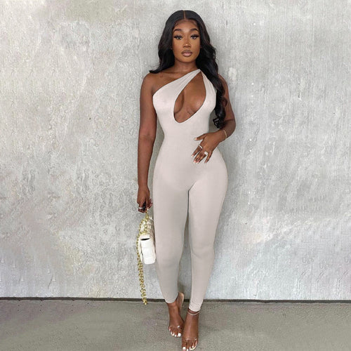 New Arrival one shoulder Sleeveless women summer long pants Solid