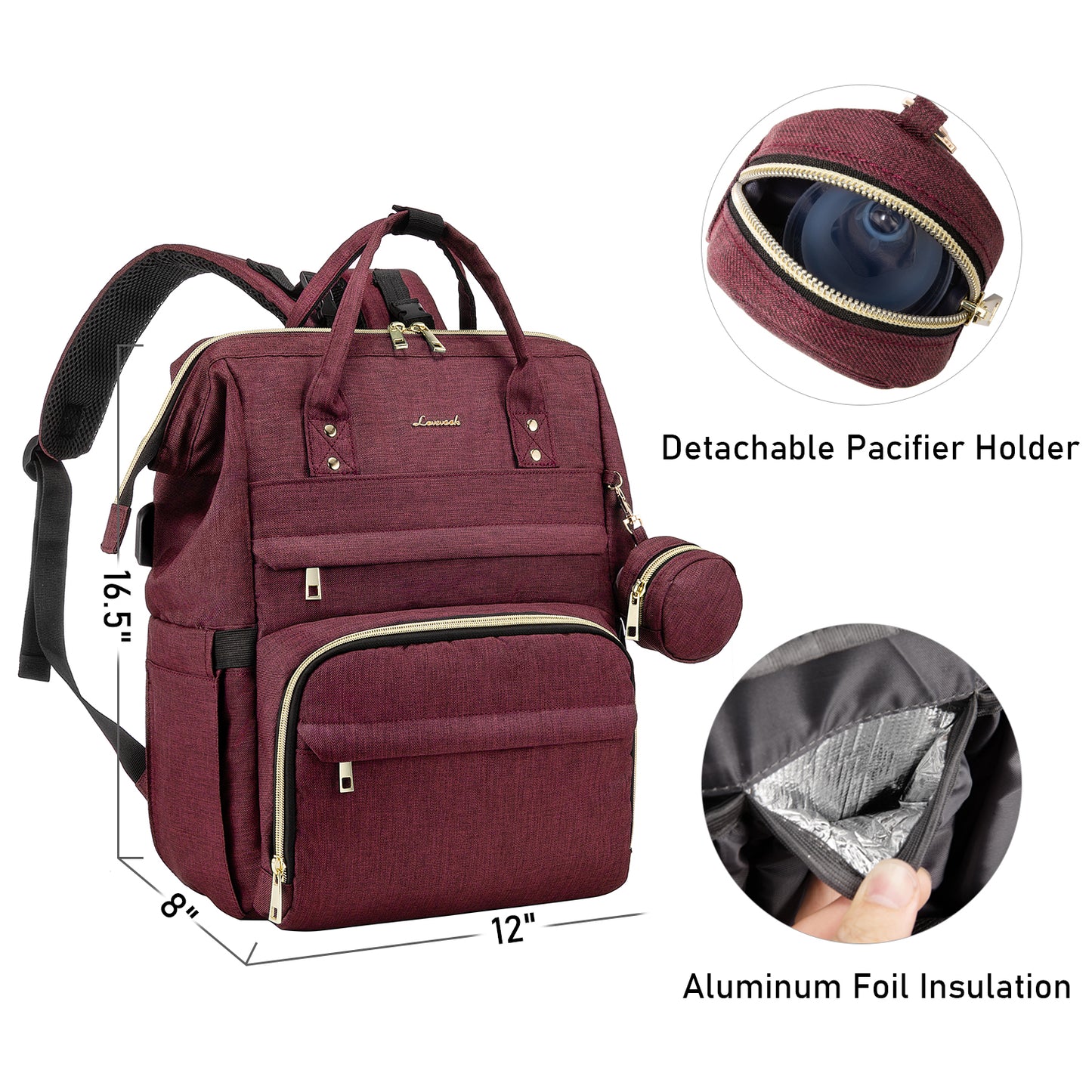 brand LOVEVOOK 2021 Hot selling large capacity travel fashion mom baby