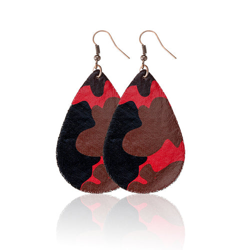 Fashionable Leopard Earrings For Women 2021 Newest Leather Earrings