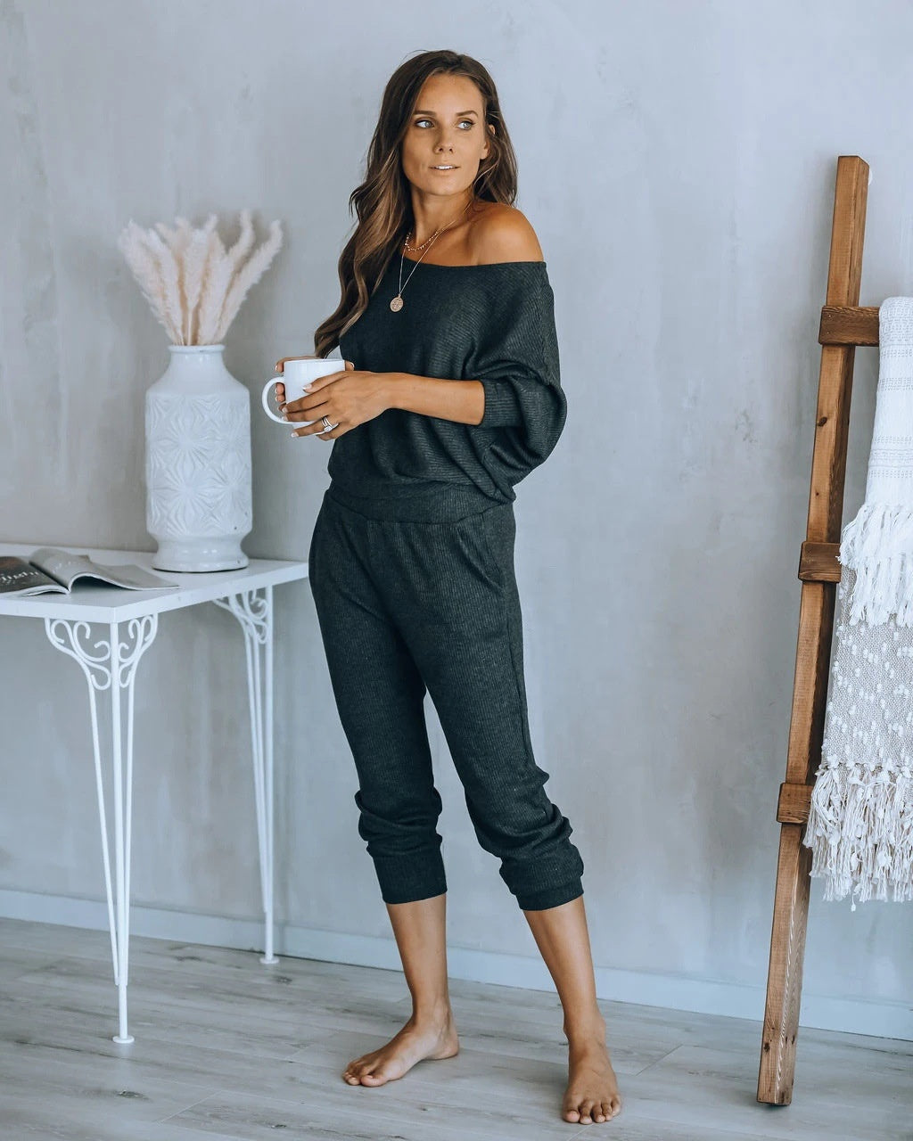 Factory Hot-selling Solid Color Homewear Casual Comfortable  Women's