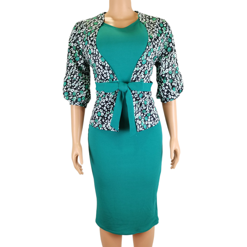 Women Maxi Dress 2021spring summer New Two piece sets Long Sleeve