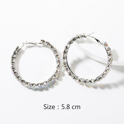 New fashion earrings women wholesale exquisite love simple super flash