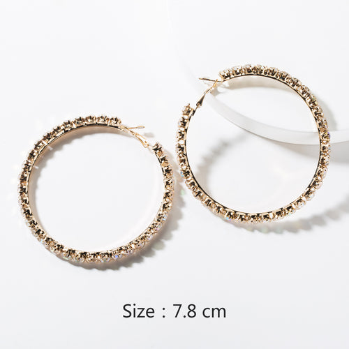 New fashion earrings women wholesale exquisite love simple super flash