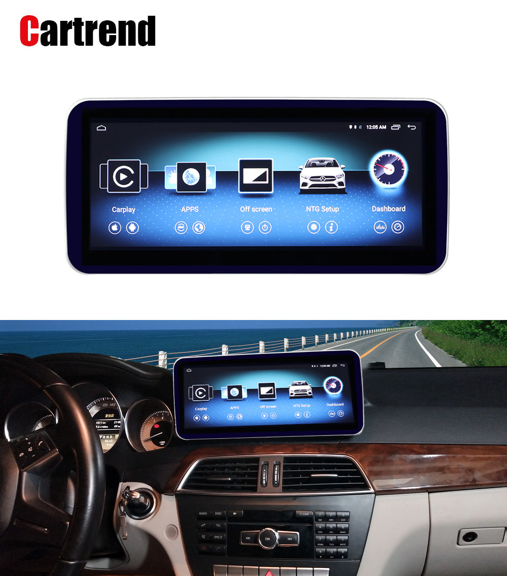New Arrival Round Corner GPS Navigation for Mercedes C Class W204