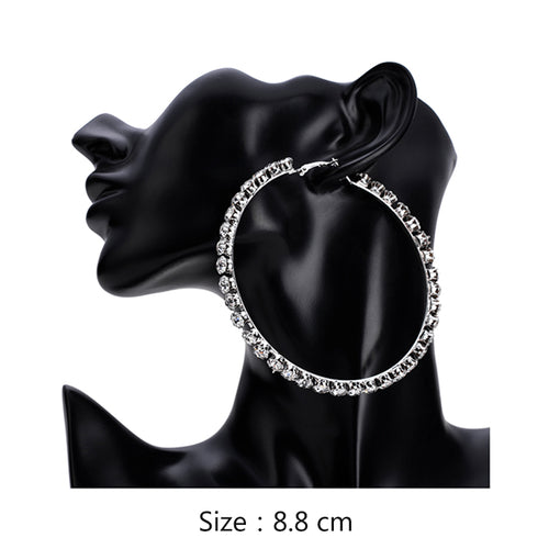 New fashion earrings women wholesale exquisite love simple super flash