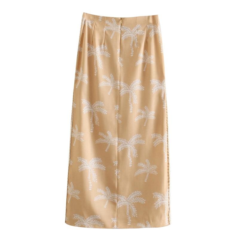 Summer Casual Woman Camel Print Short Tops Female Vintage Drawstring