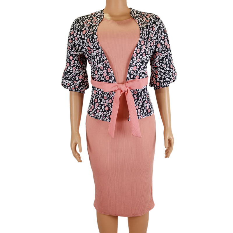 Women Maxi Dress 2021spring summer New Two piece sets Long Sleeve