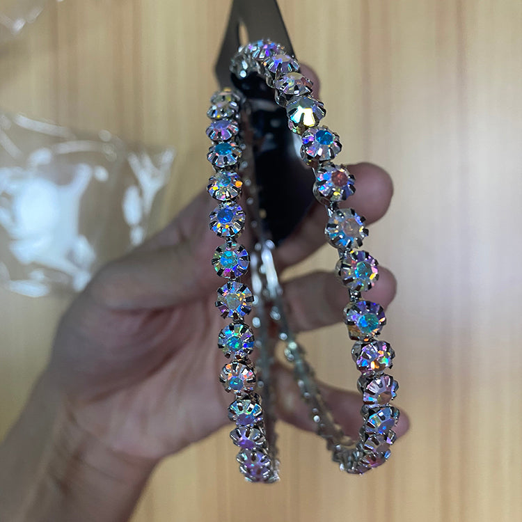 New fashion earrings women wholesale exquisite love simple super flash