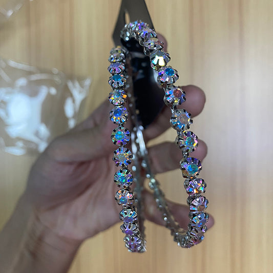 New fashion earrings women wholesale exquisite love simple super flash