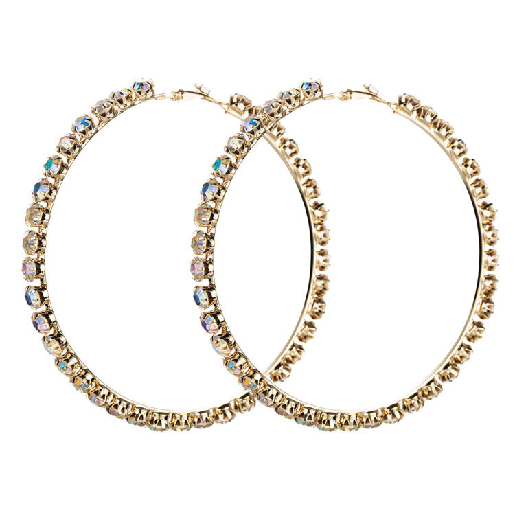 New fashion earrings women wholesale exquisite love simple super flash