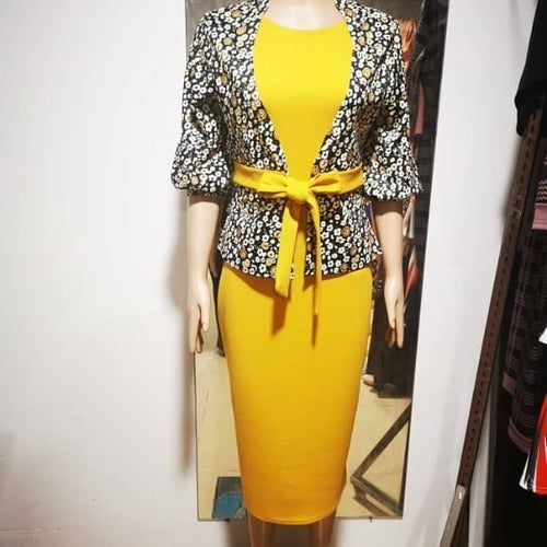 Women Maxi Dress 2021spring summer New Two piece sets Long Sleeve