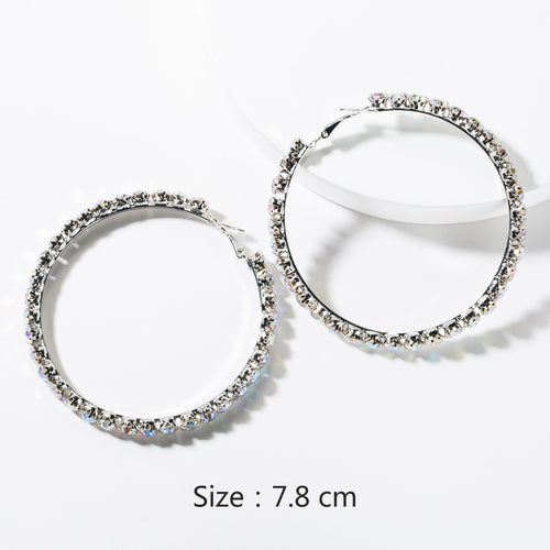 New fashion earrings women wholesale exquisite love simple super flash