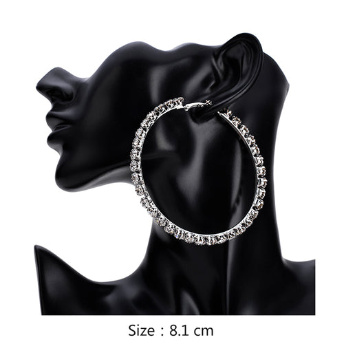 New fashion earrings women wholesale exquisite love simple super flash