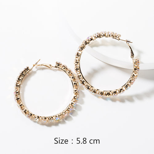 New fashion earrings women wholesale exquisite love simple super flash