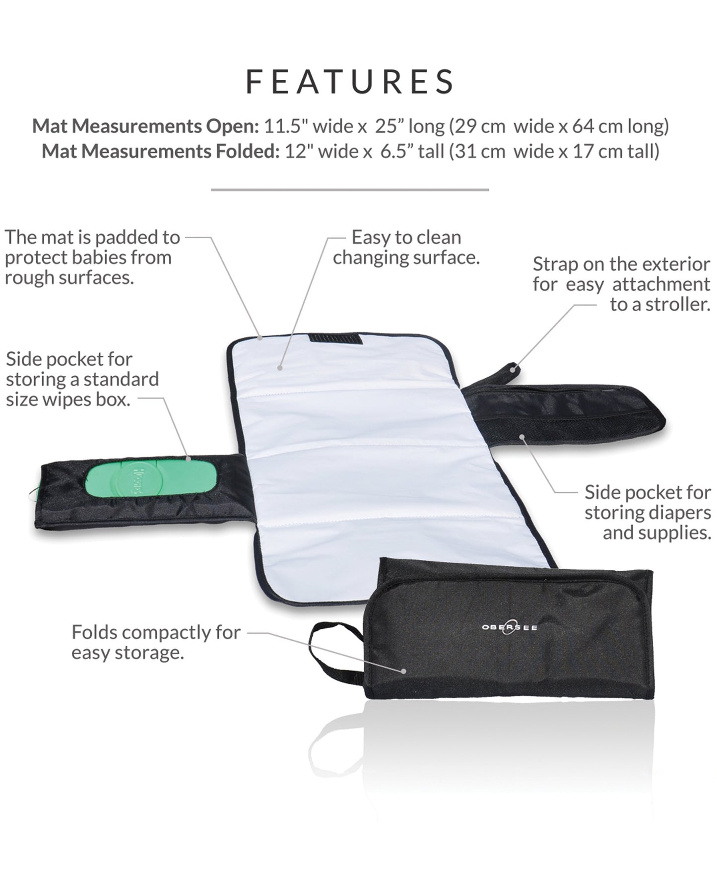 Obersee Madrid Diaper Messenger Bag | Convertible Backpack | Viola
