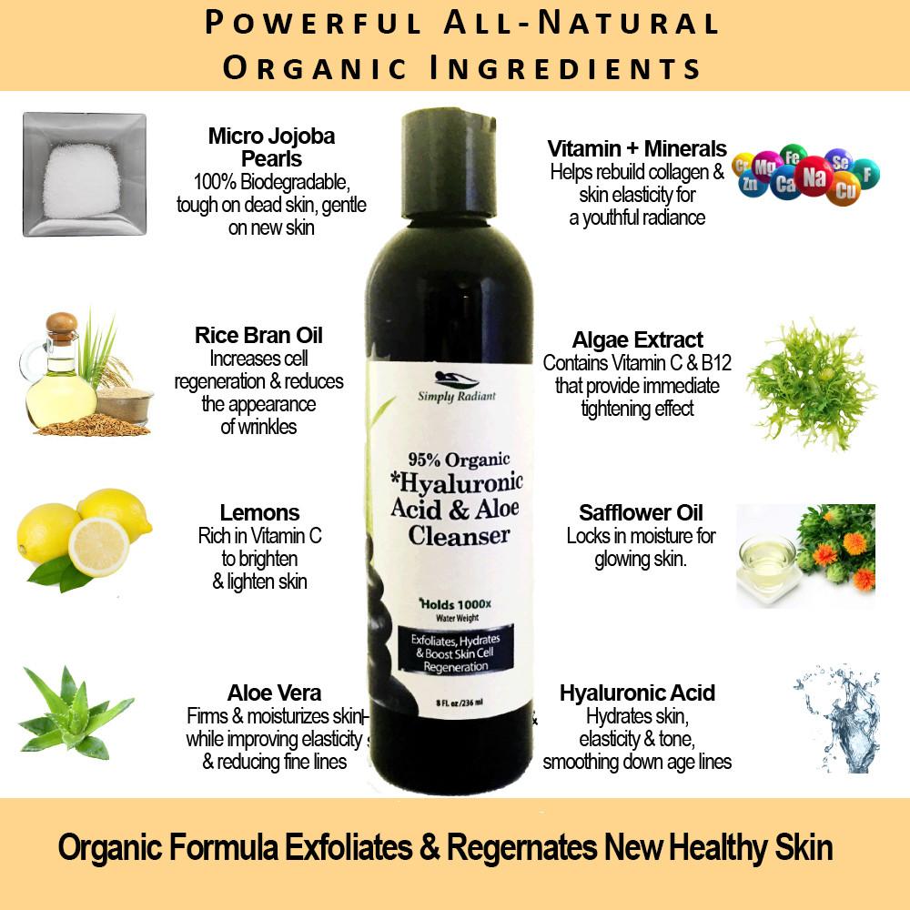 Organic Hyaluronic Acid & Aloe Micro Pearl Cleanser