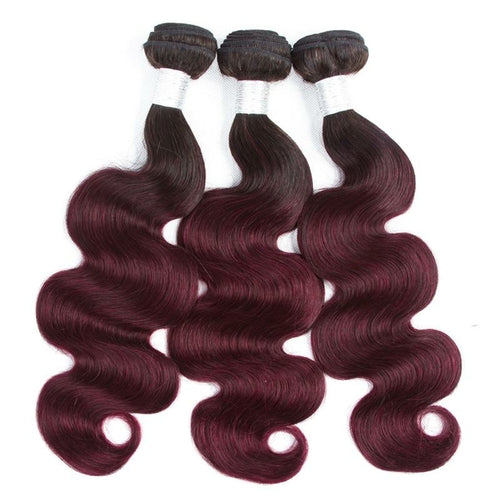 10A Grade Body Wave 1B/99j BUNDLES with CLOSURES & FRONTALS