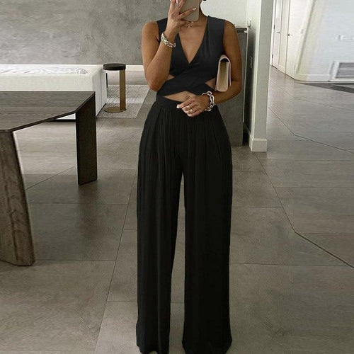 Elegant Floral Print Wide Leg Jumpsuit