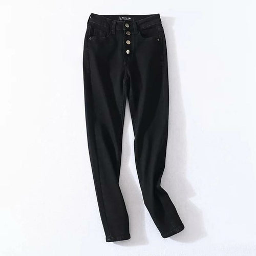 Stretch High Waist Jeans Women Denim Pencil Pants