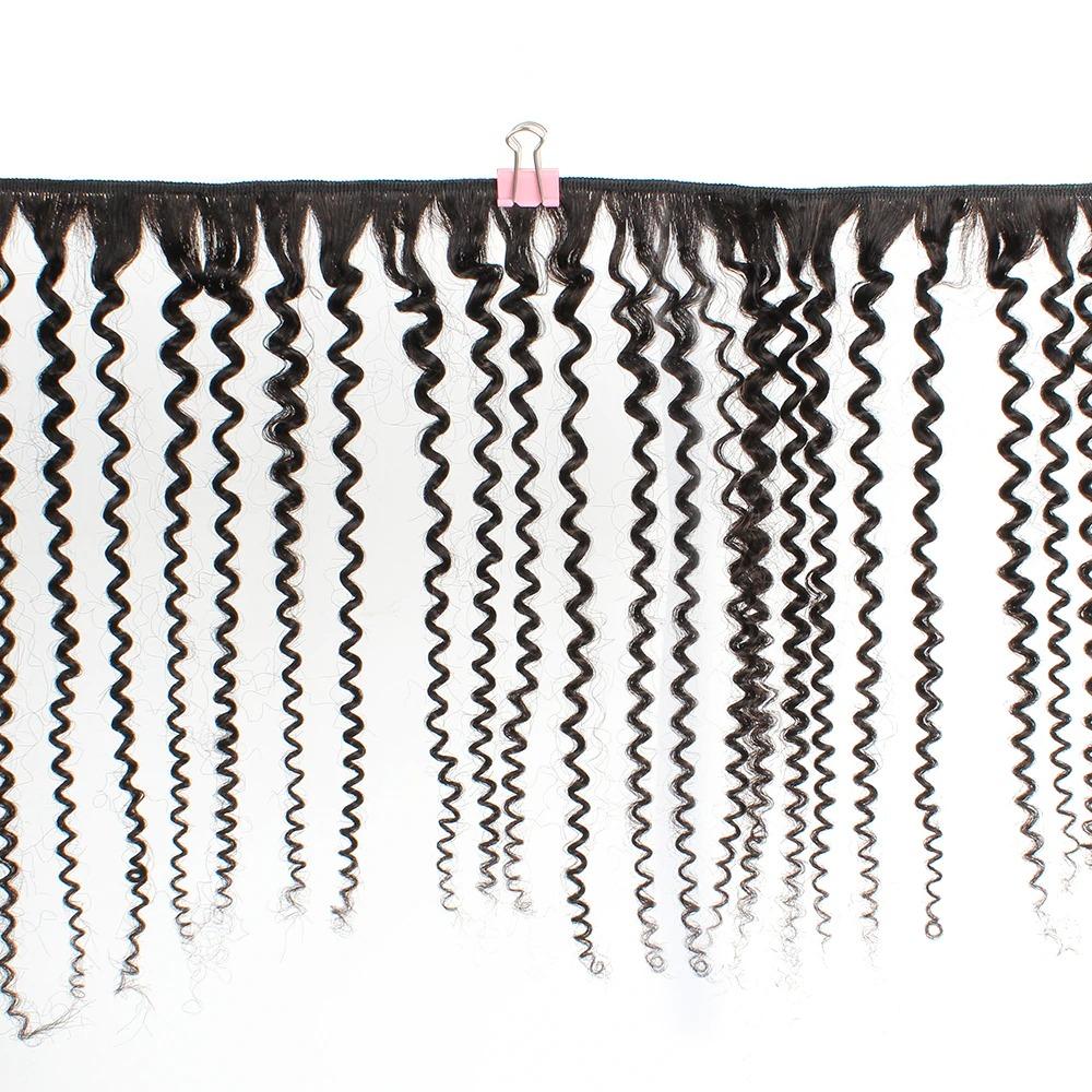 Beumax Double Drawn 12A Grade Afro Kinky Curly BUNDLES with CLOSURES &