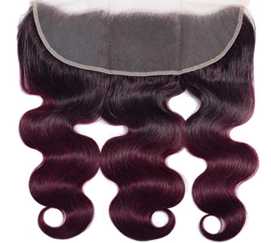 10A Grade Body Wave 1B/99j BUNDLES with CLOSURES & FRONTALS