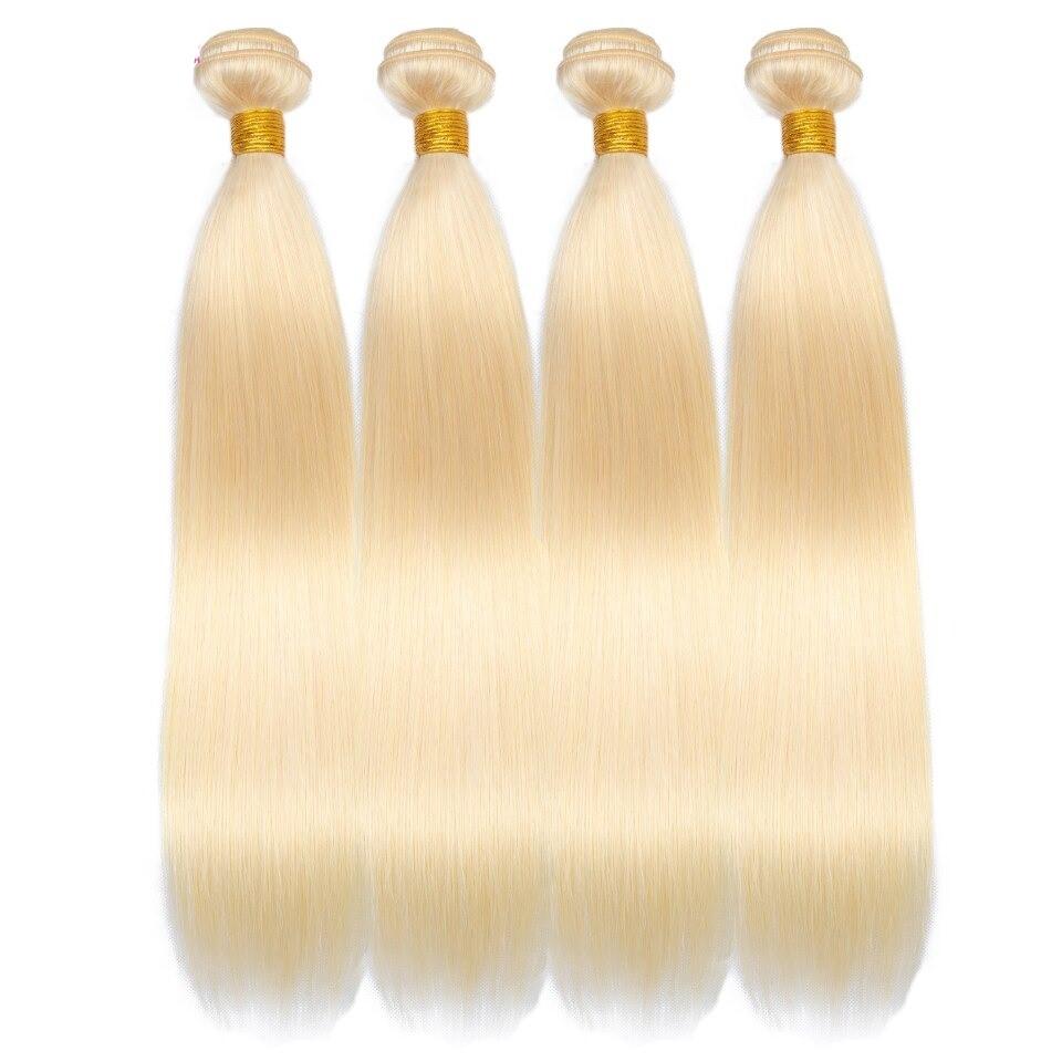 10A Grade Blonde 613 Straight BUNDLES with CLOSURES & FRONTALS