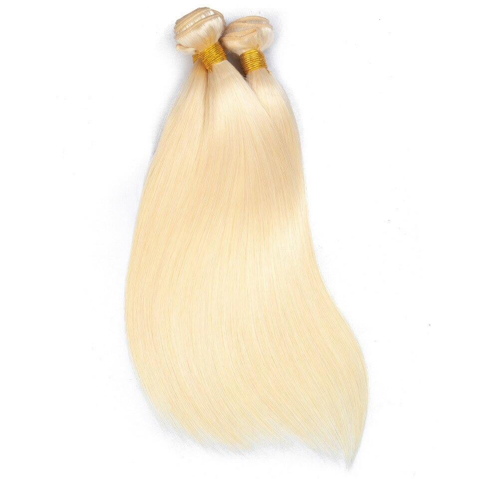 10A Grade Blonde 613 Straight BUNDLES with CLOSURES & FRONTALS