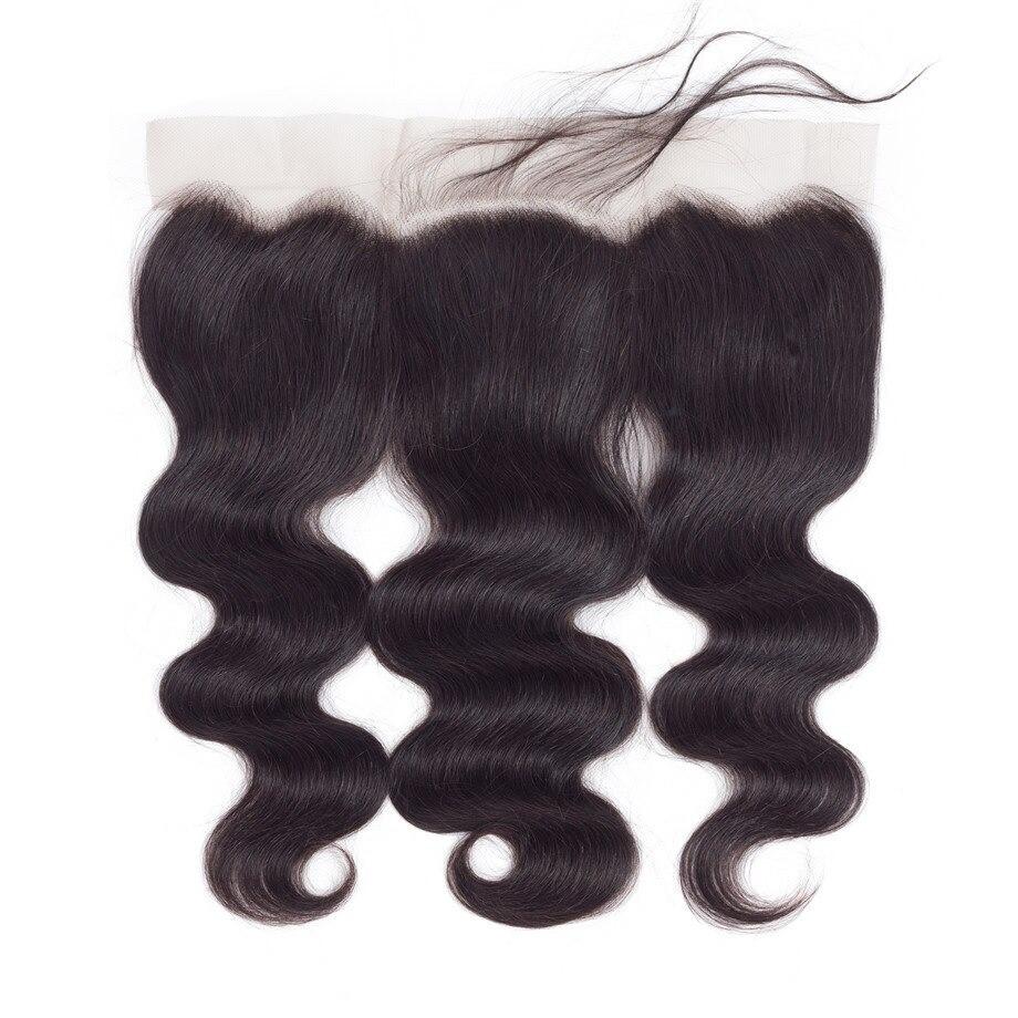 10A Grade THREE PART 13x4 Lace Frontal Remy Human Hair Closure With