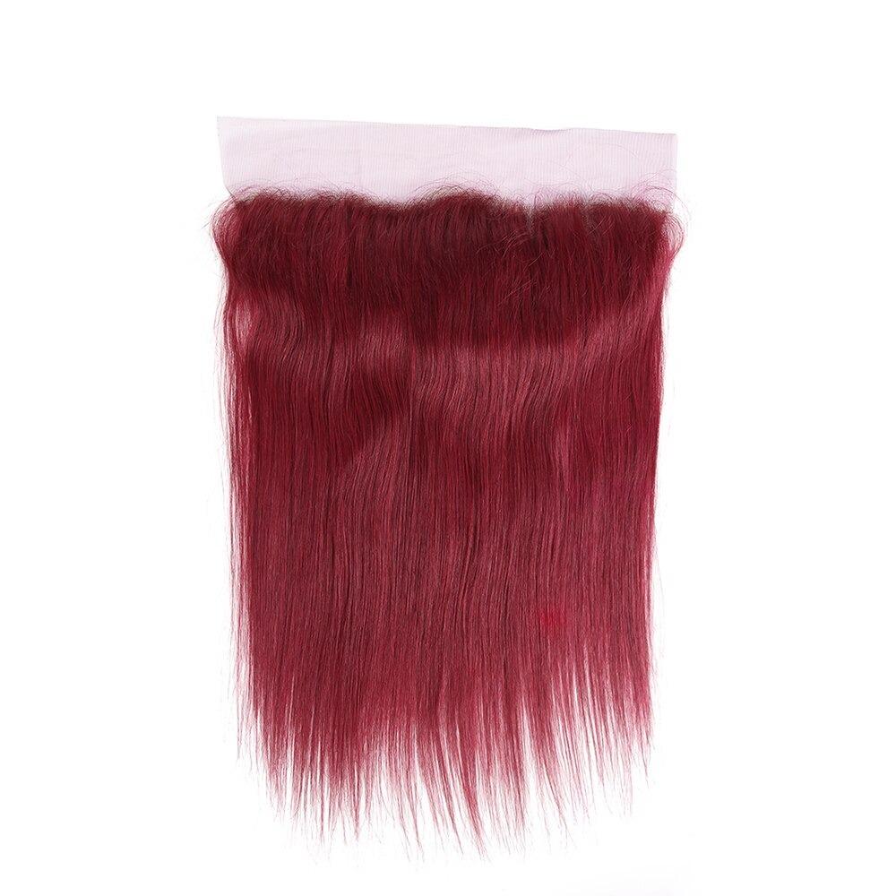 10A Grade Straight Hair Burgundy BUNDLES with CLOSURES & FRONTALS