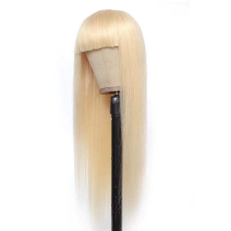 1B/613 Straight 180% Density 613 Wig with Bang 200% Density Human Hair