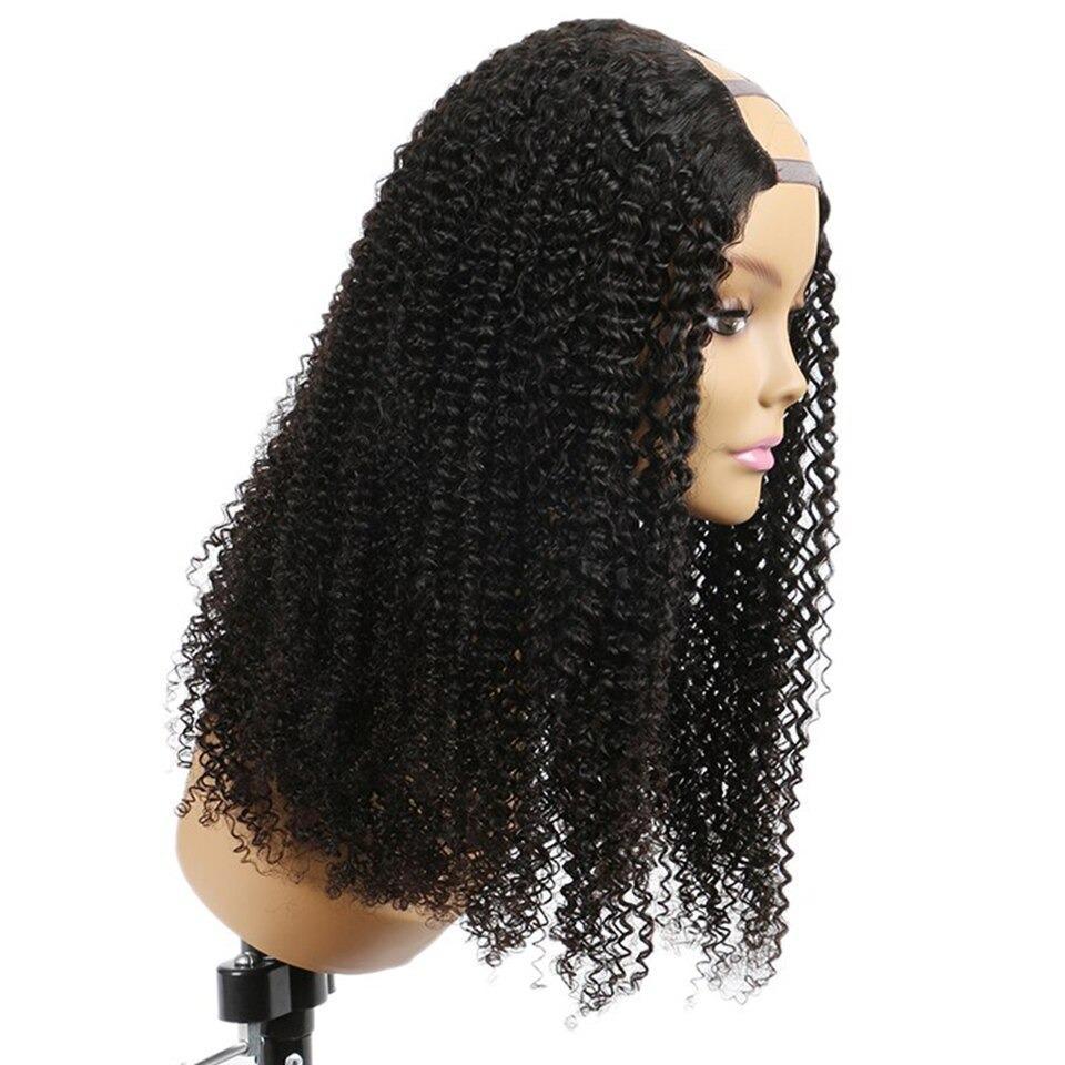 Kinky Curly U-part Human Hair Wigs