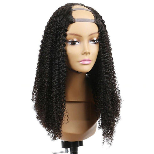 Kinky Curly U-part Human Hair Wigs