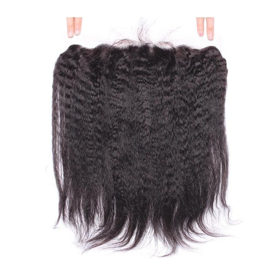 10A Grade THREE PART 13x4 Lace Frontal Remy Human Hair Closure With